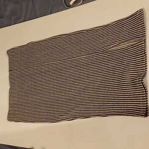 Striped pencil skirt